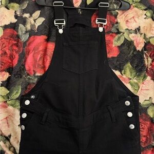 Gap Maternity Black Denim Overalls